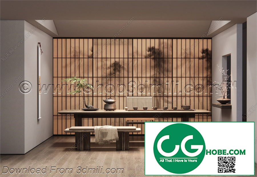 Tea Room 66 3D Model